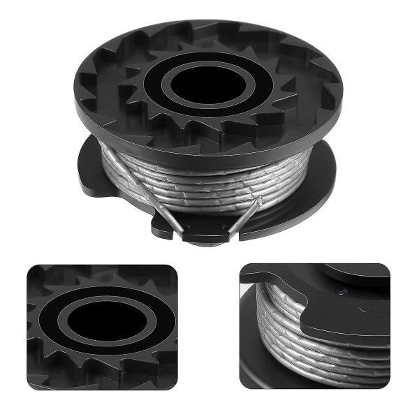 6-pack F016800569 Trimmer line spool and line for Bosch EasyGrassCut 23, 26, 18, 18-230, 18-260, 18-26 Replacement—max