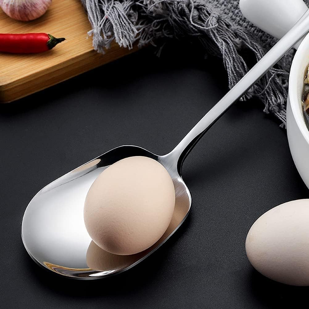 Large Stainless Steel Spoons, Serving Spoons for Hotel Meals