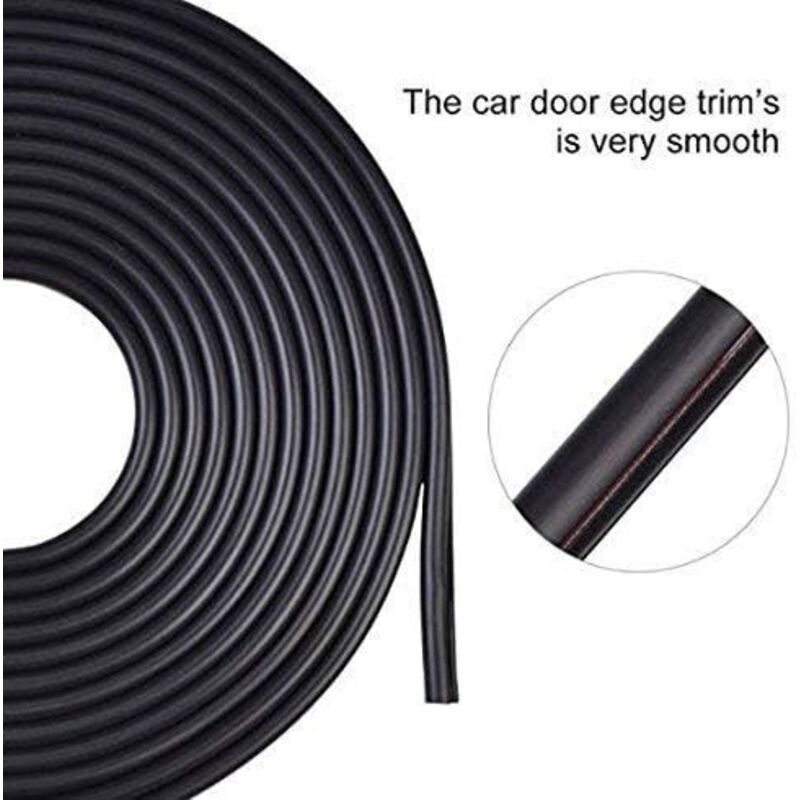 Car Door Protector Rubber Strip Door, 5M Car Door Edge Protector Door Strip Edge Strip Rubber Strip Anti-Scratch