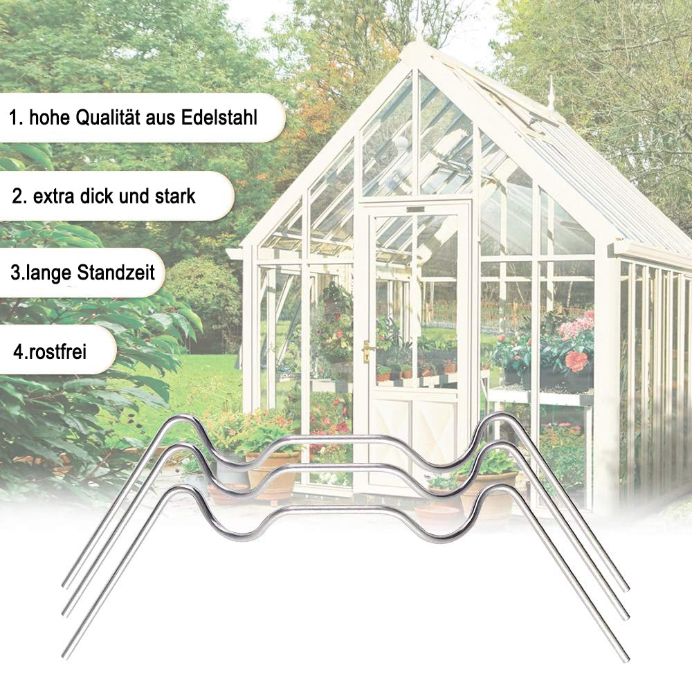 Greenhouse Clamps, 50-pack, greenhouse clamps, stainless steel W-clamps