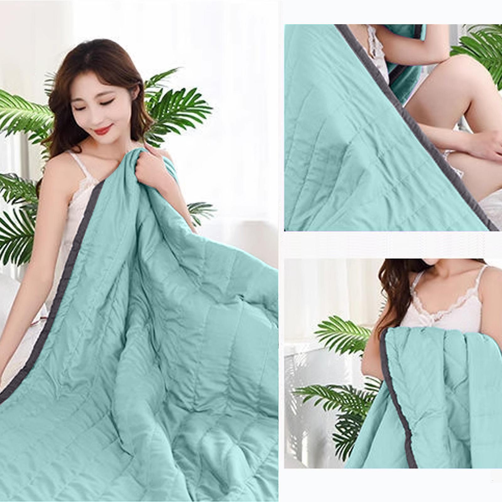 Cooling summer blanket for hot people and night sweats, cooling blanket - double-sided cooling effect, cooling fiber 100*140cm