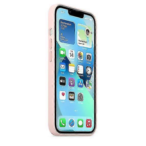 Silicone Case with MagSafe for iPhone 13 Chalk Pink