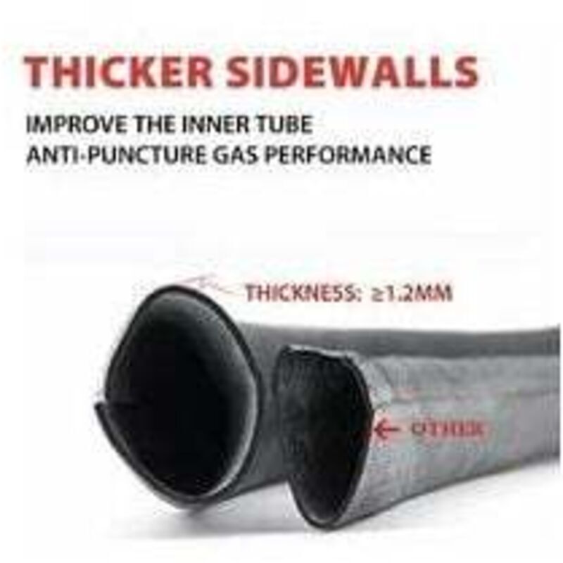 Hose 4.10/3.50-4 Inner Tube with Valve Stem for Wheelbarrow Lawnmower Stroller Generator Garden Cart..