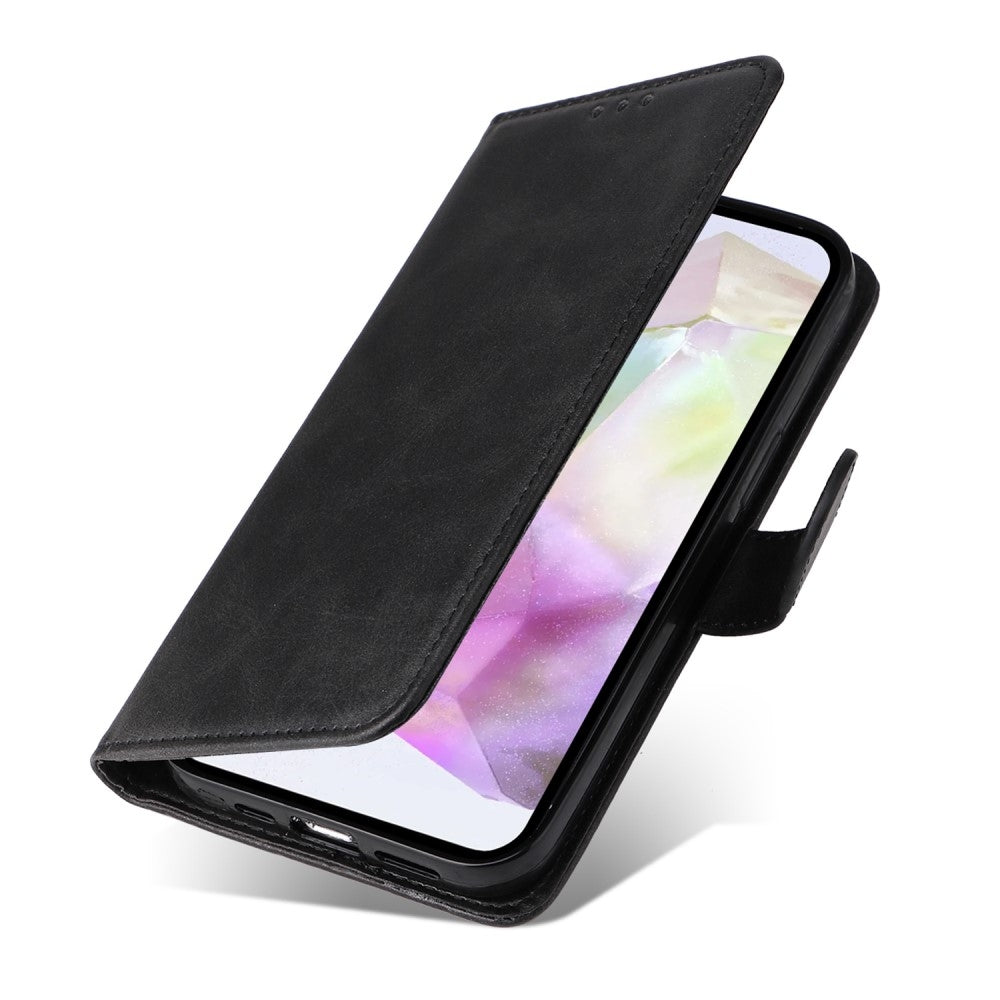 PU Leather Wallet Case Compatible with Samsung A56 5G - More Colors Available Black Black