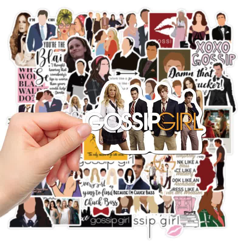 50pcs Gossip Girl Blair Serena Chuck Dan TV Quotes Scrapbook Graffiti Stickers