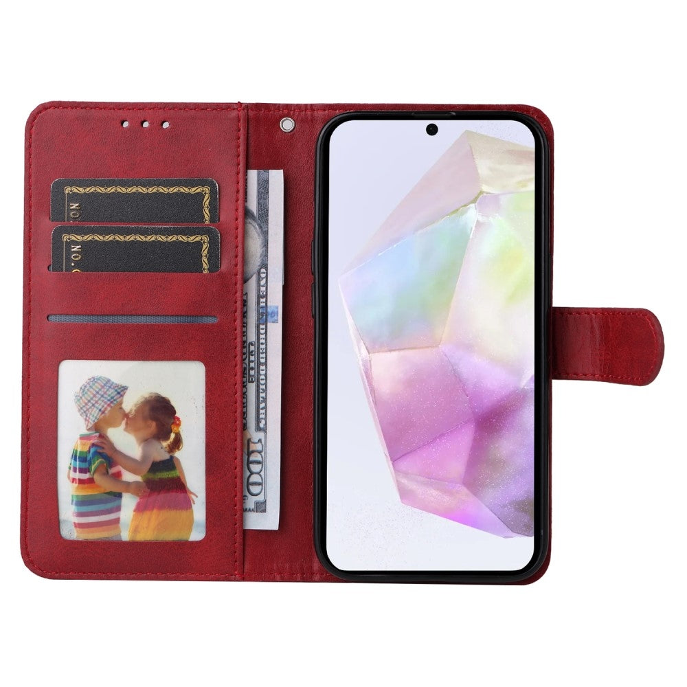PU Leather Wallet Case Compatible with Samsung A56 5G - More Colors Available Red Red