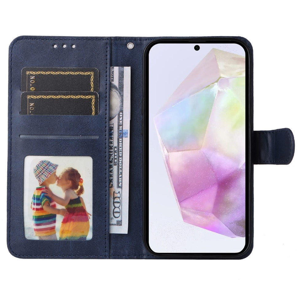 PU Leather Wallet Case Compatible with Samsung A56 5G - More Colors Available Blue Blue