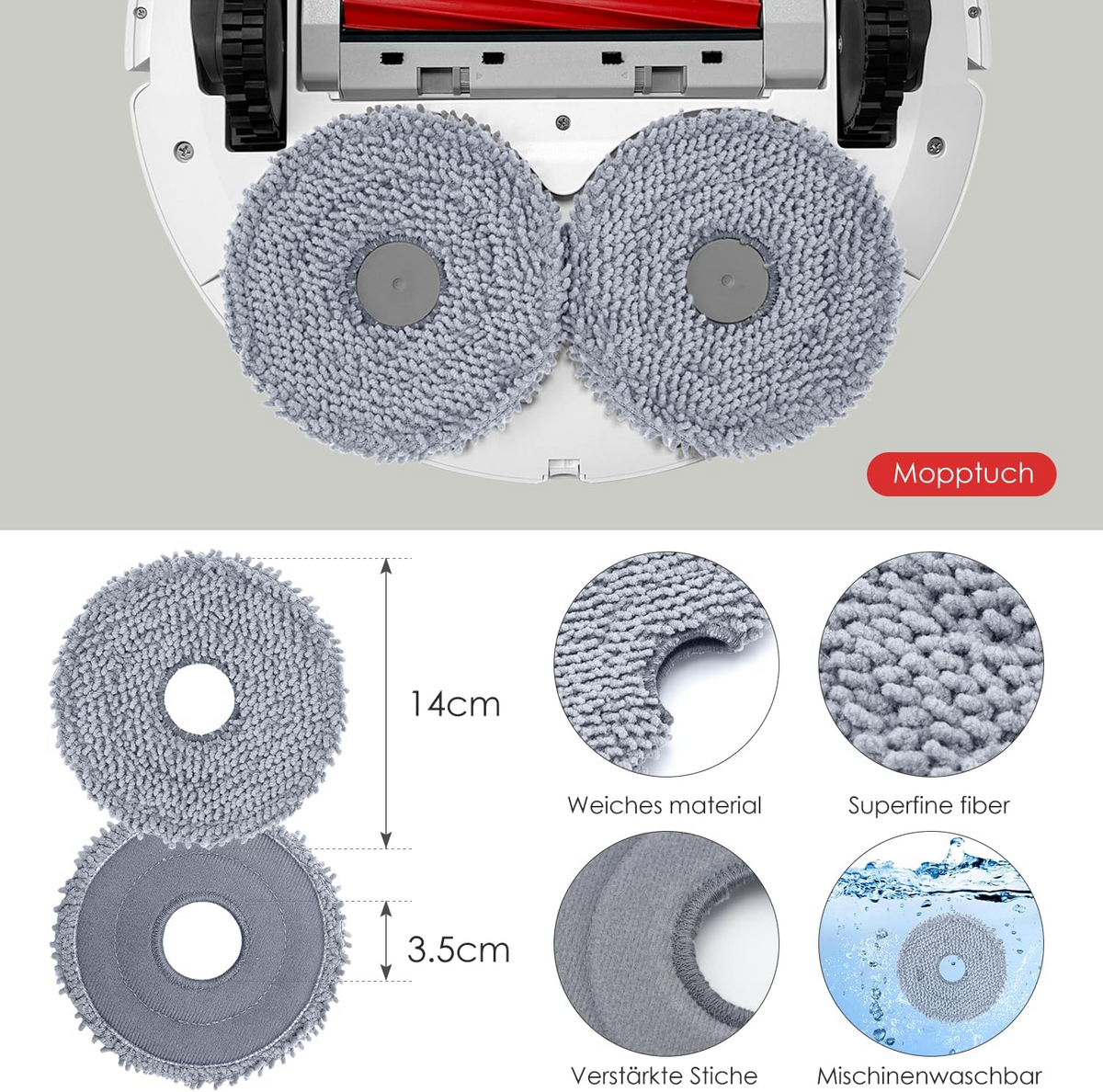 INF Roborock Qrevo S/Qrevo Pro/Qrevo MaxV Robot Vacuum Cleaner Accessories