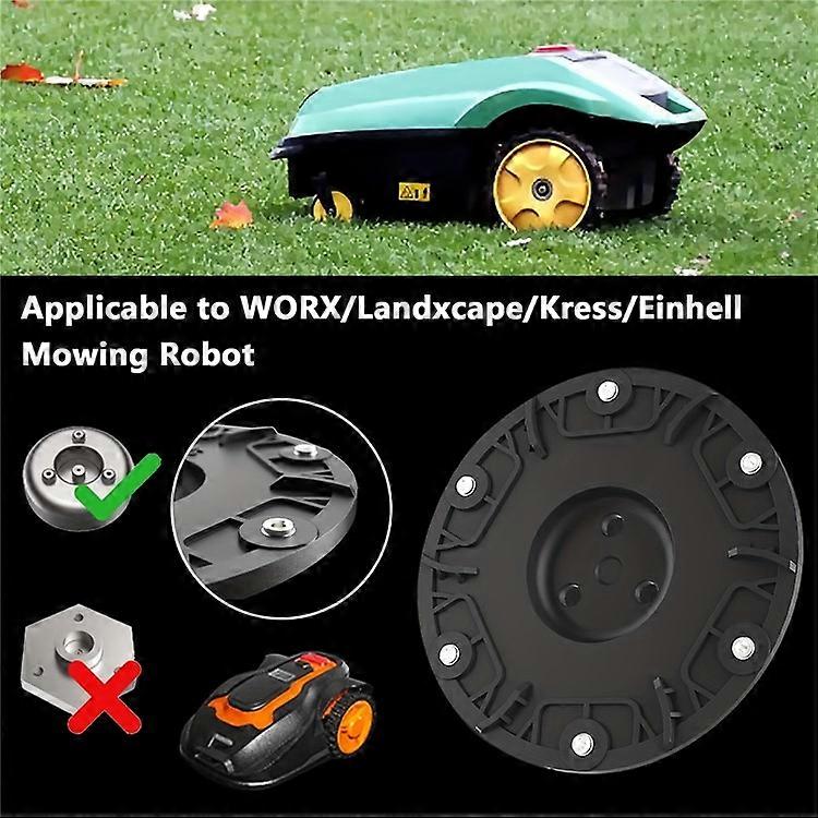RSD-01 Compatible for WORX / Landxcape / Kress / Einhell Lawn Mower ABS 6-Blade Cutter Head Turntable