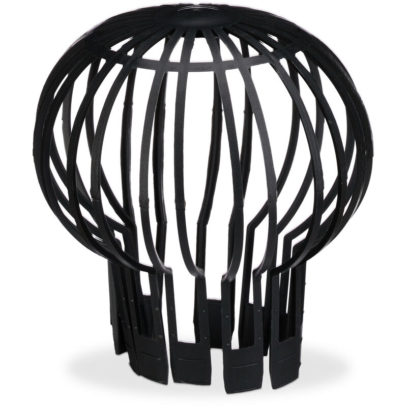 Downspout Cover, 4-pack, Plastic Basket, Leaf Catcher for Gutter, Rain Pipe Cover, Gutter Cover, Ø 13 cm, black