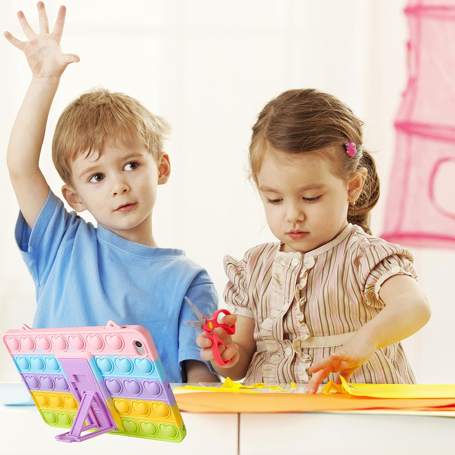 Case for iPad Air 2/iPad 6/ Pro 9.7\" Cartoon Funny Kawaii Cute Silicone Fun Cover Stylish Fashion Unique Design Fidget for Kids Case