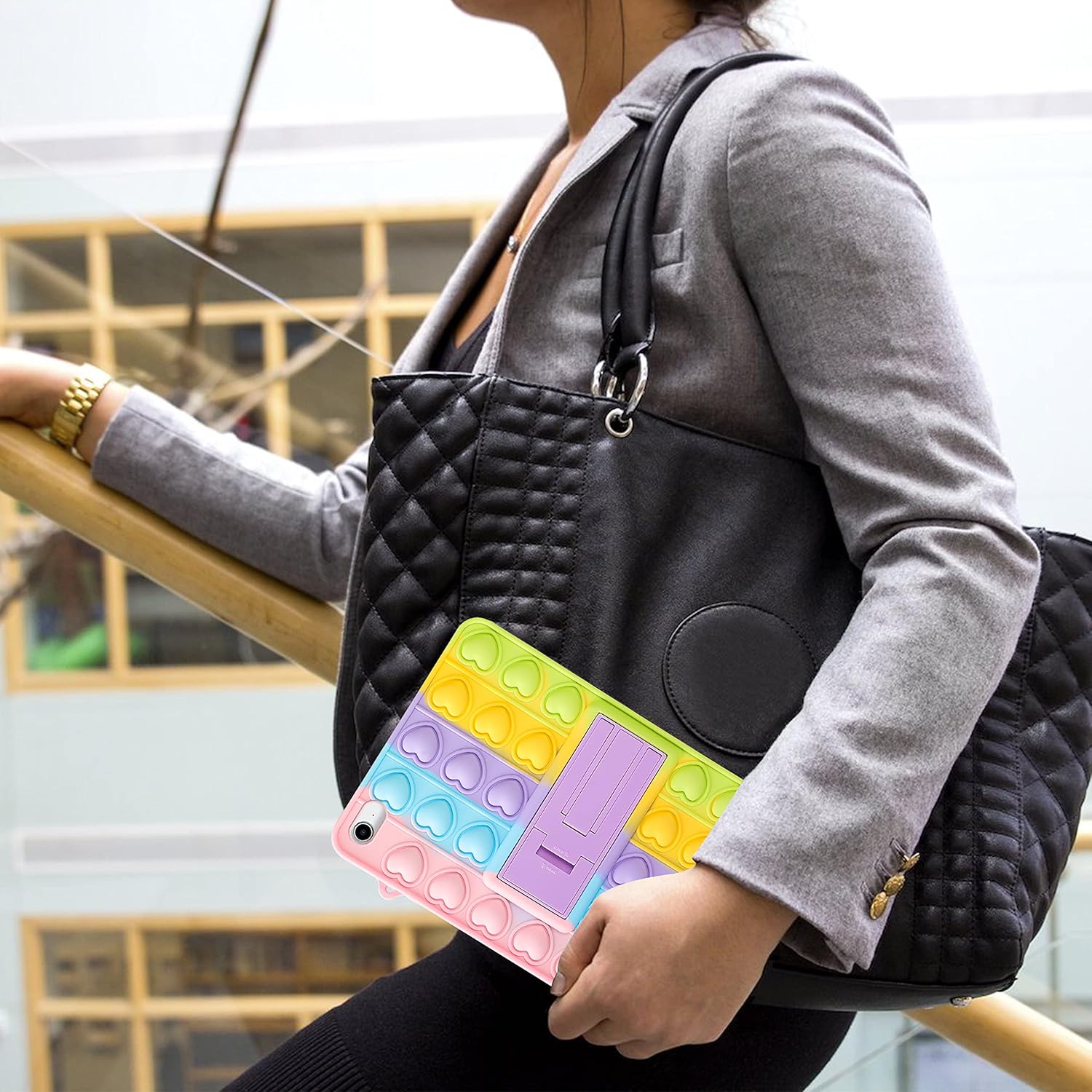 Case for iPad Air 2/iPad 6/ Pro 9.7\" Cartoon Funny Kawaii Cute Silicone Fun Cover Stylish Fashion Unique Design Fidget for Kids Case