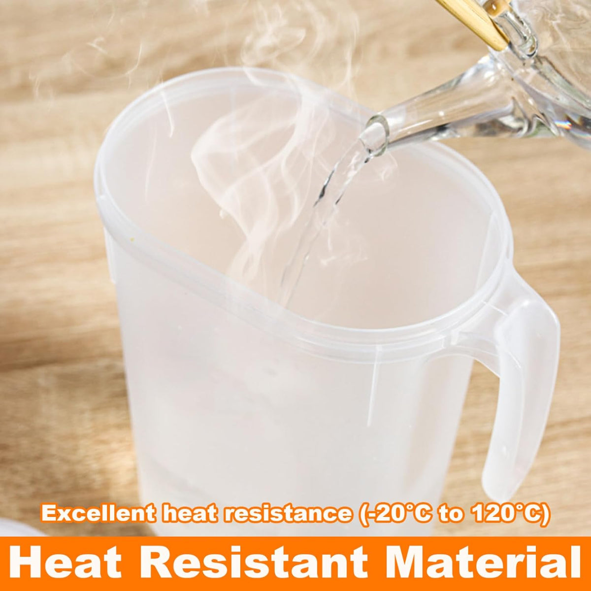 Cooling Water Jug, 1.5L and 2L plastic jug with filter lid, leak-proof for juice or iced tea