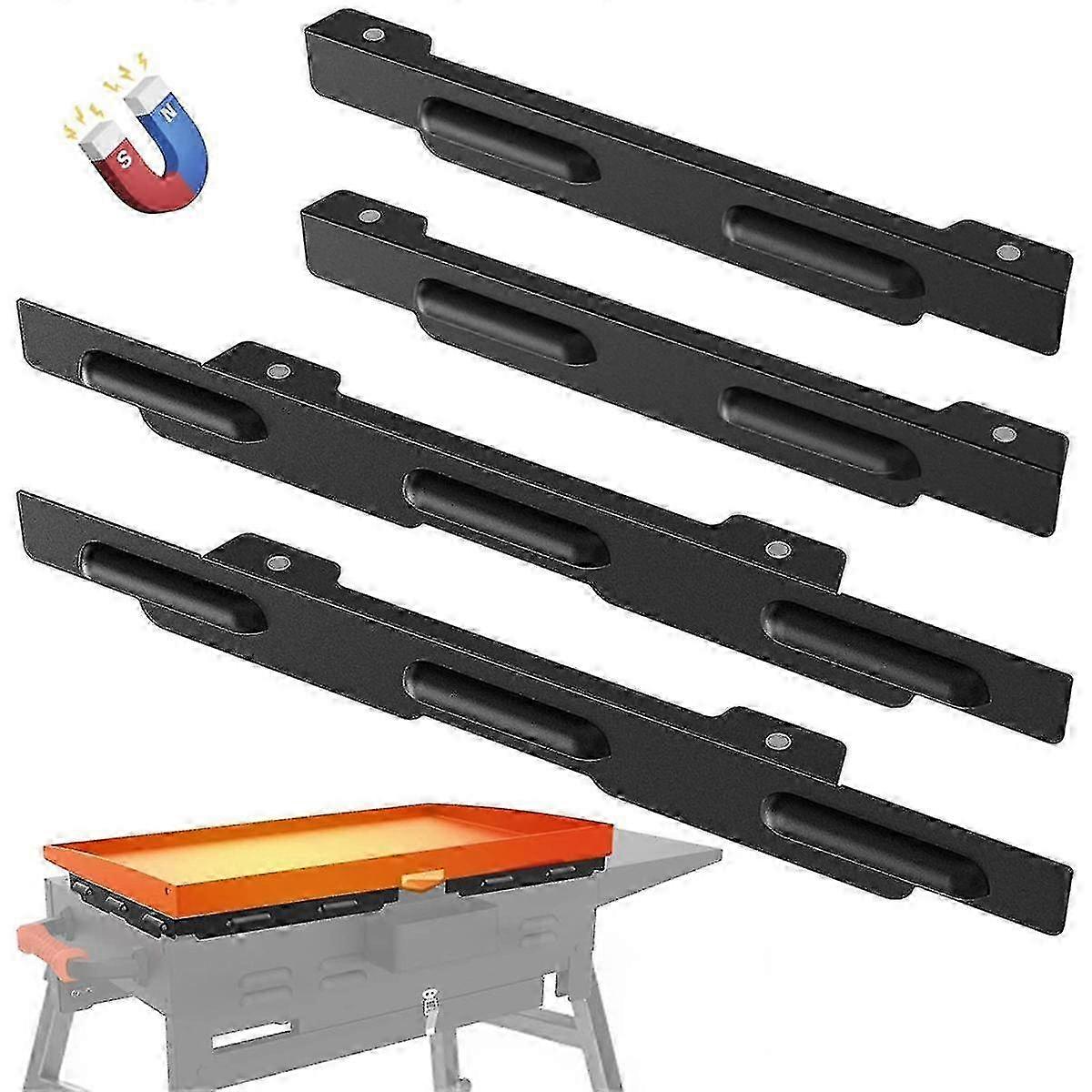 Magnetic Wind Shields for 36-inch Blackstone Grill, Stainless Steel Flame Shield, Grill Accessories - 36 Inch