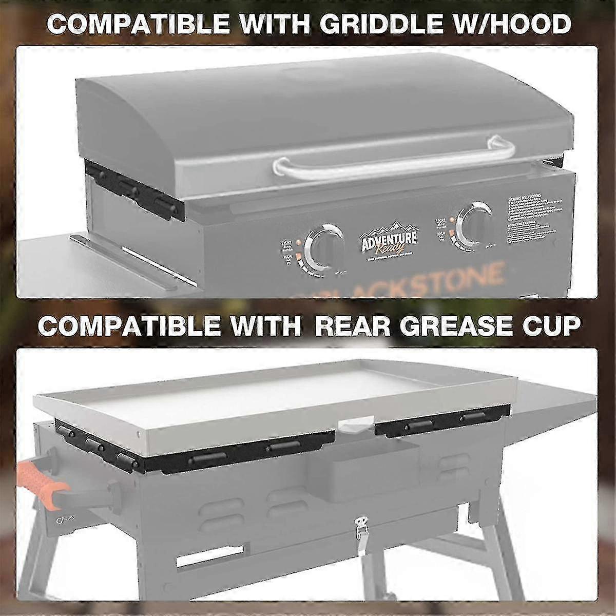 Magnetic Wind Shields for 36-inch Blackstone Grill, Stainless Steel Flame Shield, Grill Accessories - 36 Inch