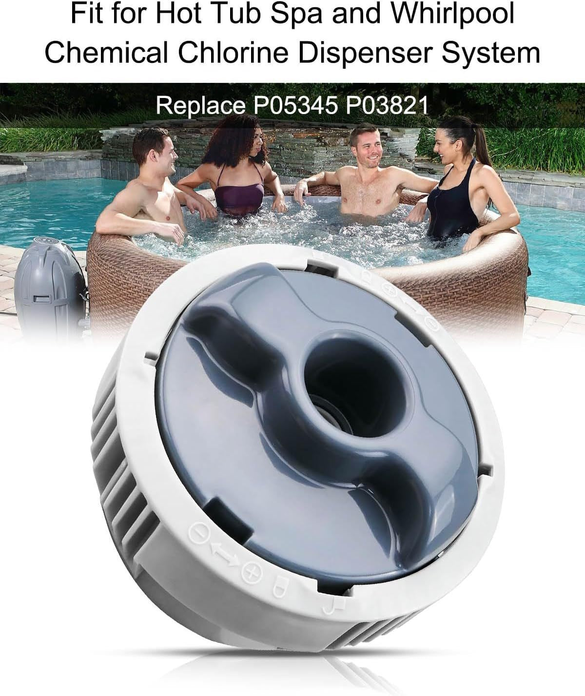 Chlorine Dispenser for Lay-Z-Spa, Pool Chemical Dispenser P05345