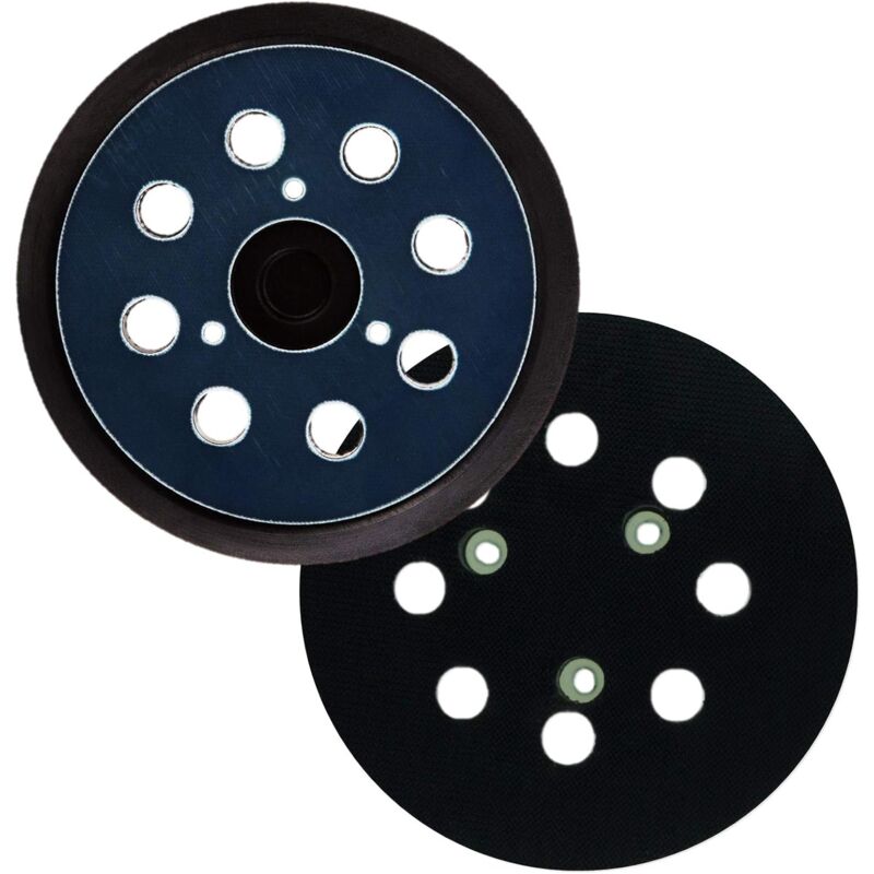 2-pack 125 mm 8-hole sanding discs for random orbital sander, compatible with Makita M9204 BO5030 BO5031 DBO180Z BO8041 DBO180RMJ BO5041 BO5010 BO50111 BO5012.