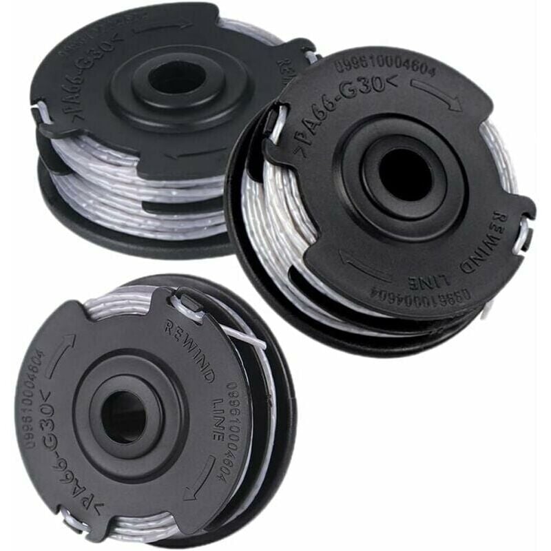 Set of 3 spools for Bosch grass trimmer Art 24 27 30 30-36 Li 18 M 1.65 mm.