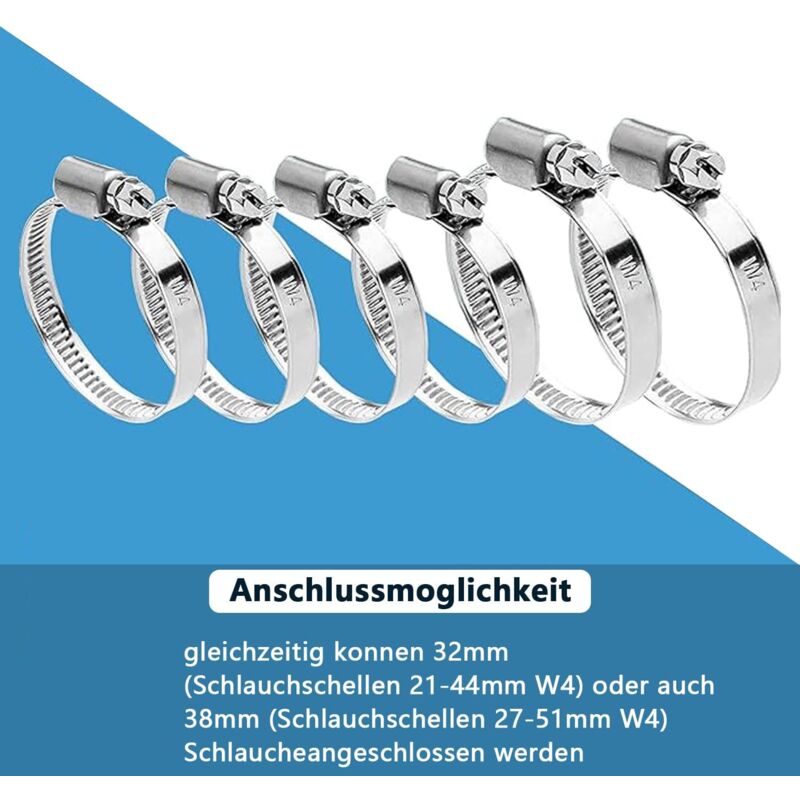 2-pack pool maintenance/shutoff valves with 32mm hose connection, pool shutoff valve, valve double split pool valve