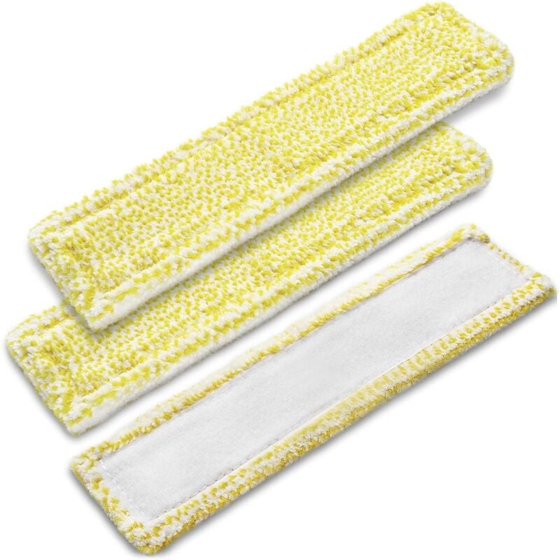 3-pack Microfiber Replacement Pads - For Kärcher WV2 WV5 Premium Plus Window Cleaner