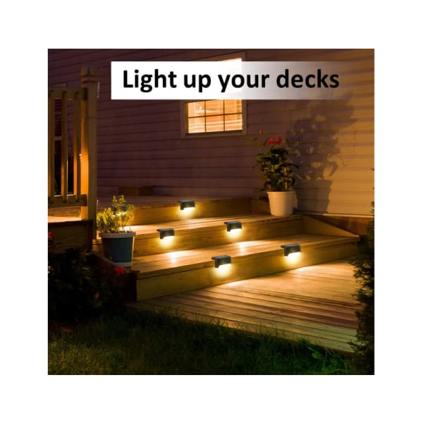 16-pack Waterproof LED Solar Lights for Stairs Fence Garden Patio and Walkway—Max