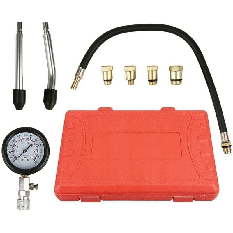 Compression Tester Kit for Vehicles, Compatible with Motorcycle, Car, Outboard, Chainsaw, Snowmobile, Gasoline Engine