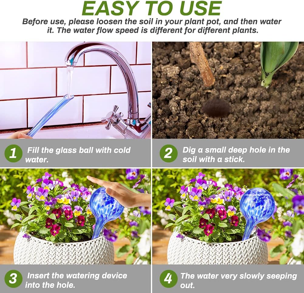 pcs Plant Watering Balls Self-Watering High Quality Glass