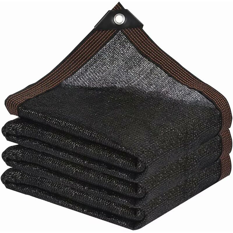 Sunshade Net 8 Brackets 85% Reinforced Thick Sun Sail, Windproof Net for Greenhouse with Eyelets, for Plant Protection/Greenhouse/Garden/Pergola (3x