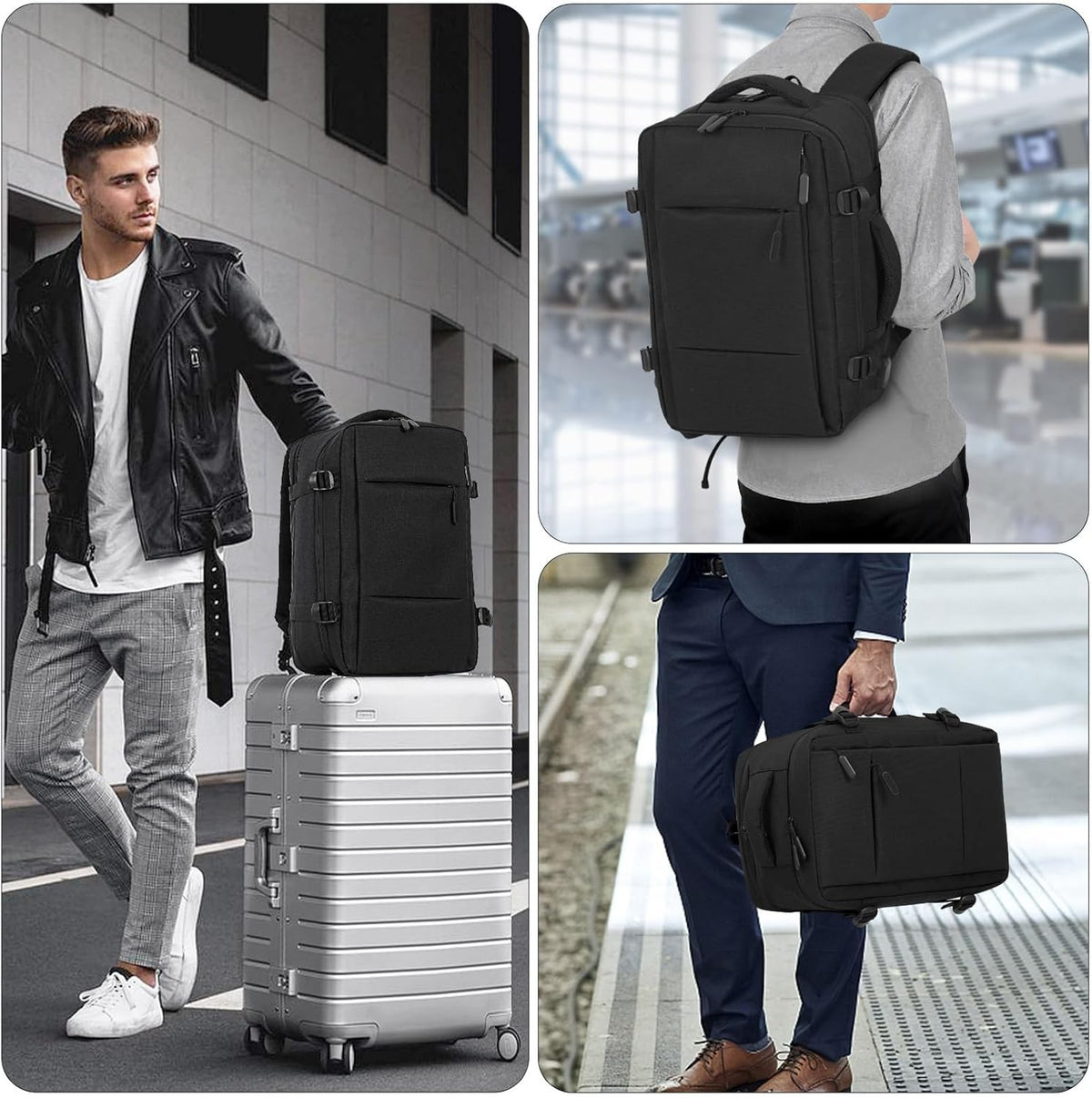 40x20x25 cm cabin bag backpack, ryanair cabin bag, cabin bag, travel backpack, laptop backpack for men and women-xindaren
