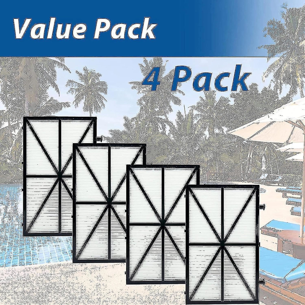 Set of 4 ultra-fine filter cartridges for Maytronics Dolphin Nautilus Cc Plus, M400 and M500 robots