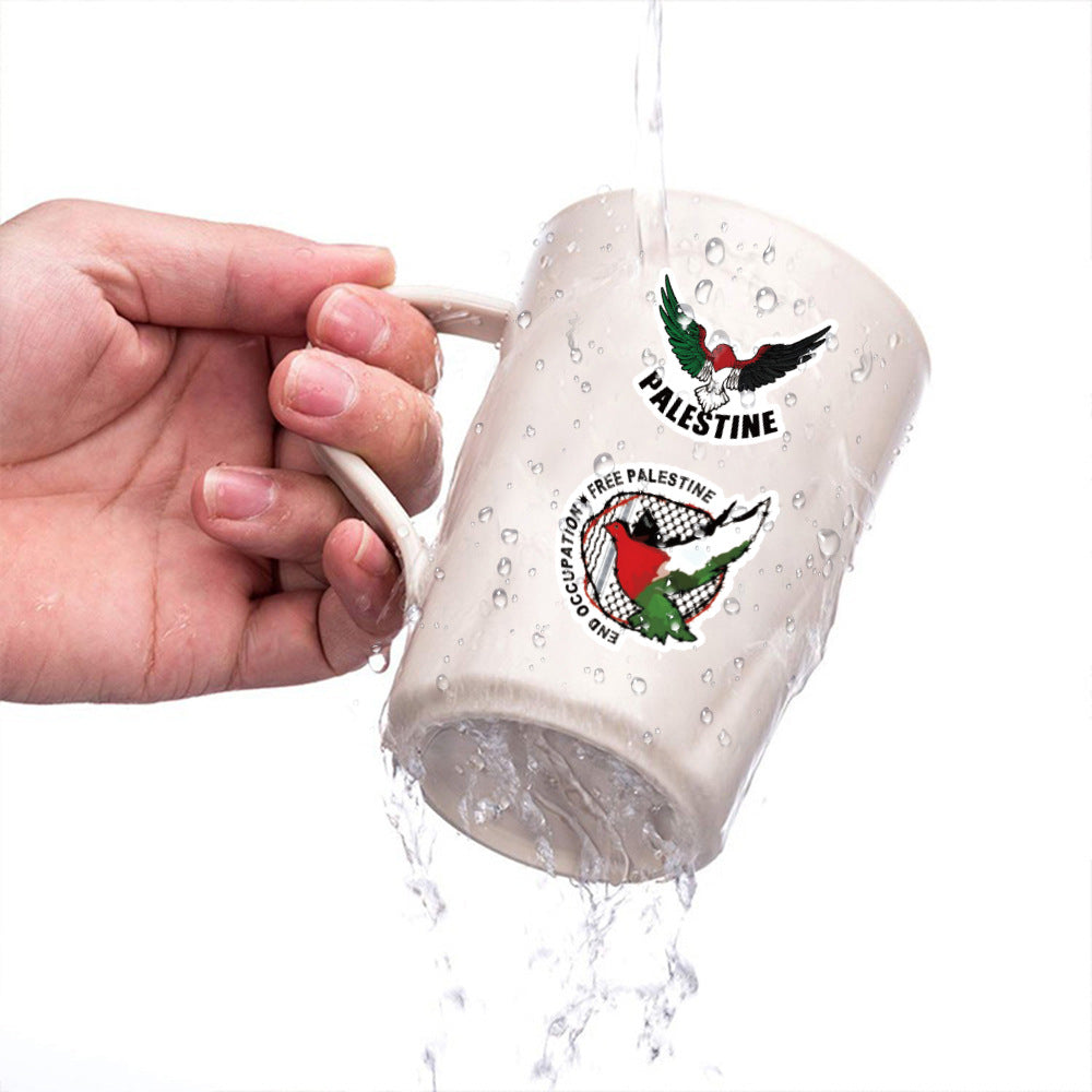 100 pcs Palestine stickers free country sticker gift for motorcycle
