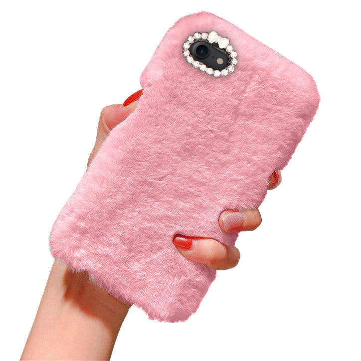 iPhone 7/8/SE (2020) & (2022) - Case/Mobile Case - Fluffy Fur Pink