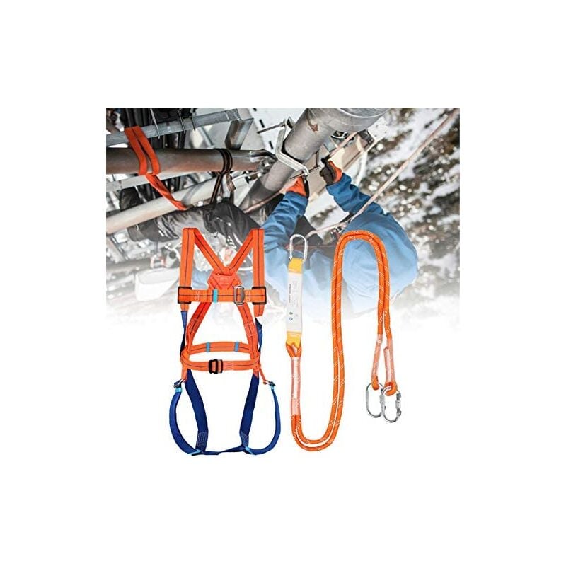 Full Body Harness Fall Protection Kit for Belt, Safety Belt, Rescue Rope