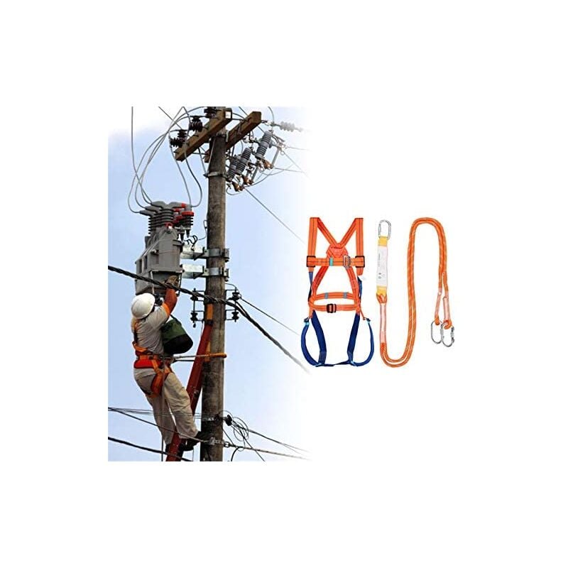 Full Body Harness Fall Protection Kit for Belt, Safety Belt, Rescue Rope