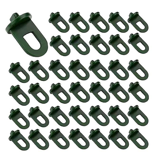 Greenhouse Clamps Set of 50 with extra strong grip and eyelets - The best trellis and plant holder for your greenhouse - Greenhouse accessories_max Grey XXL