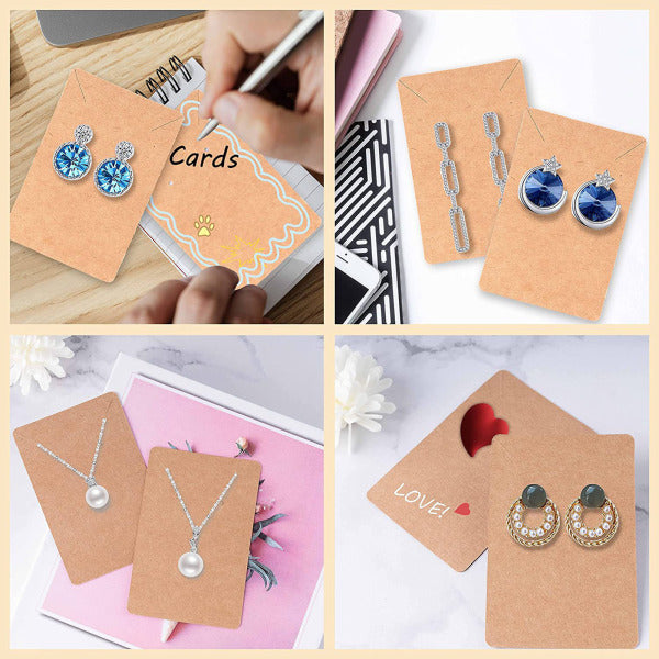 480pcs earring cards with plastic bag earring display cards for earring necklace display jewelry packaging