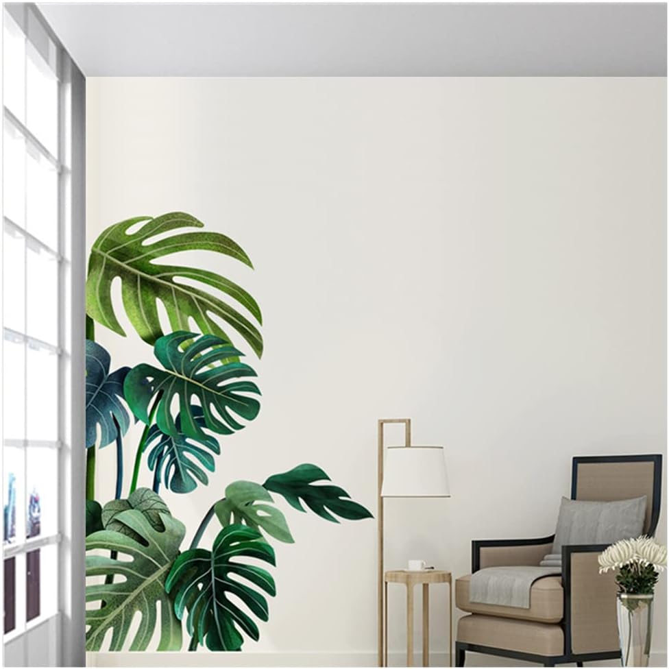 Green Plant Wall Sticker Tropical Wall Sticker, Plant Stickers, DIY