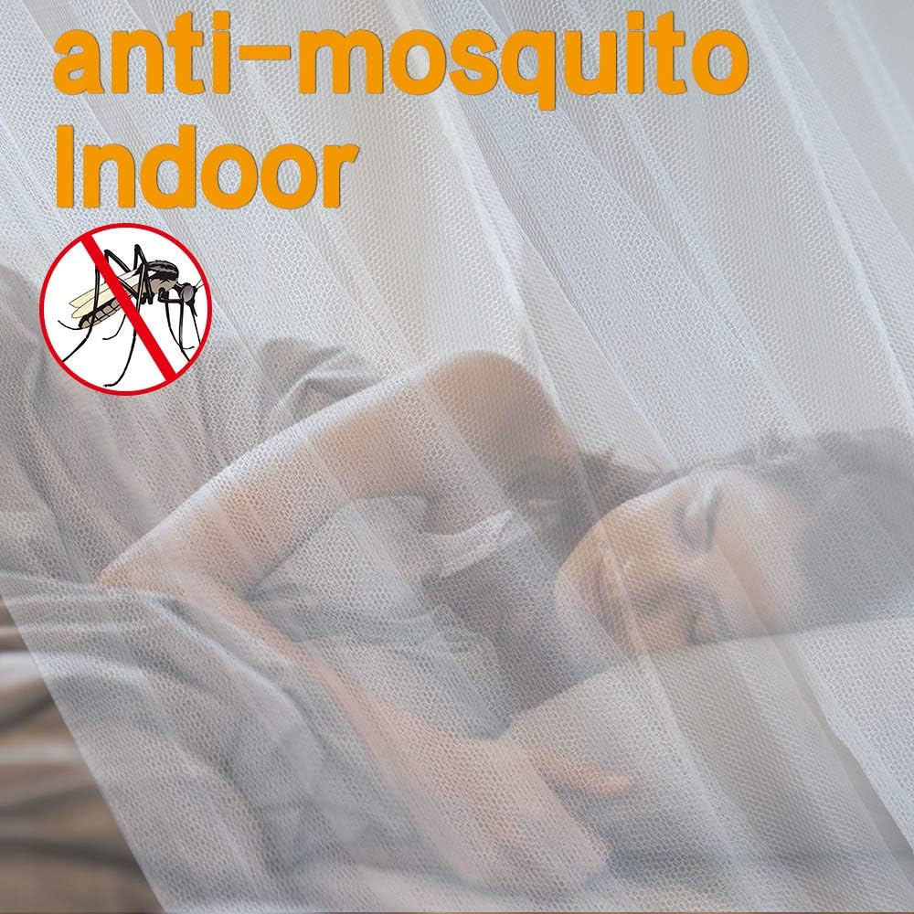 Mosquito net, large mosquito net with frame for king size bed, mosquito net for indoor and outdoor use (200 x 220 x 210 cm)