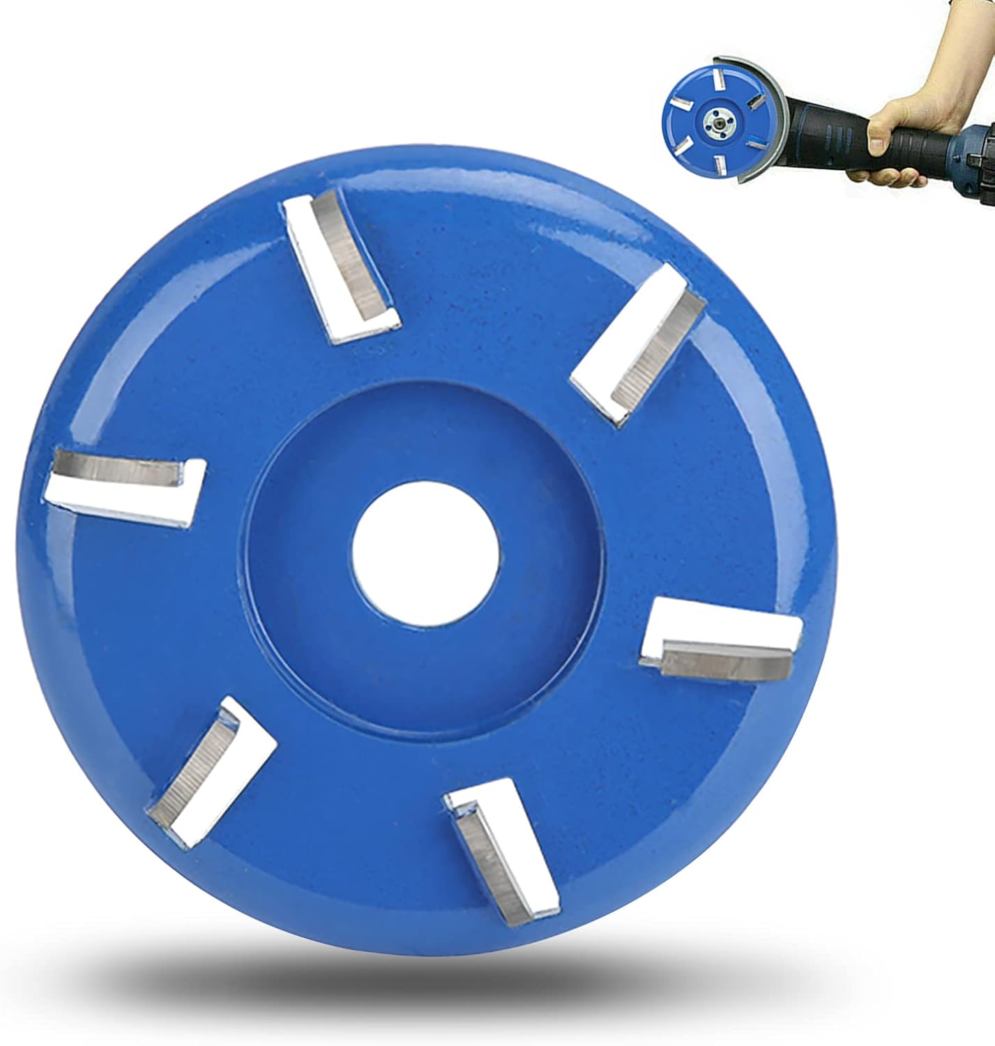 Wood router, wood milling, stump grinder angle grinder wood router 6 teeth chainsaw