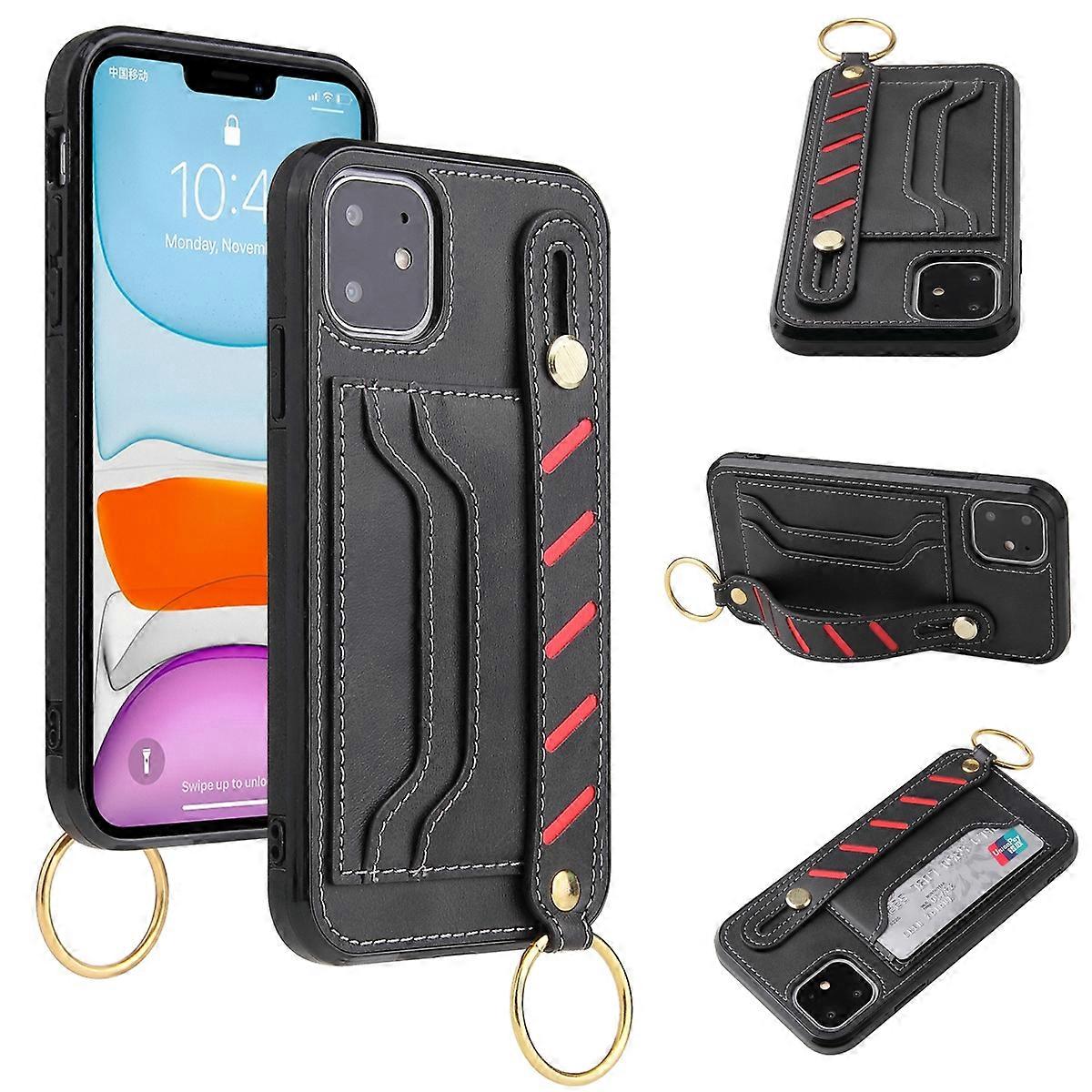 Compatible with iPhone 11 Armband Wallet Leather Phone Case-tfrf