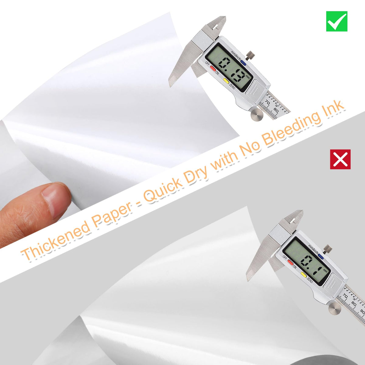 Printable Sticker Paper for Inkjet Printers, 50 Sheets A4 Matte Sticker Paper for Printers, Full Sheet Labels, Sticker Paper