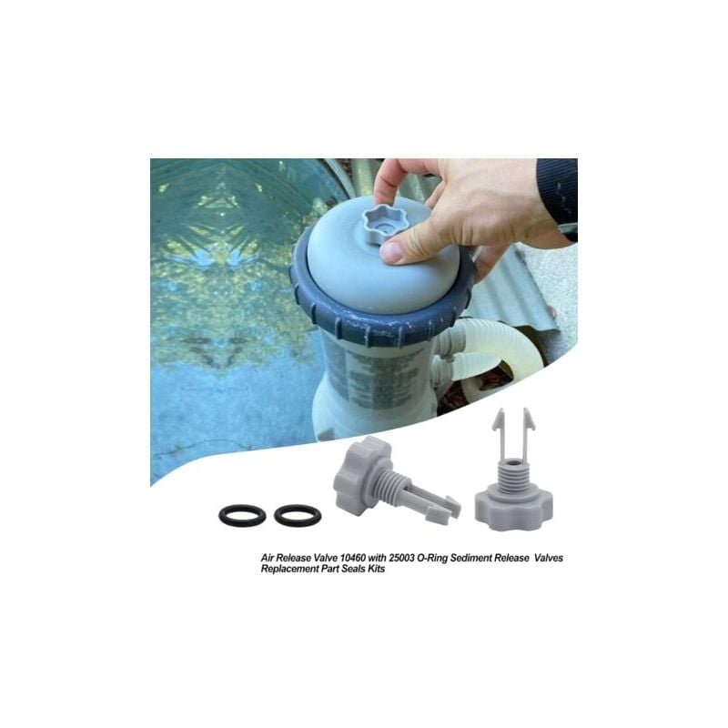 10460 Air Release Valve with O-Ring Replacement for Intex Filter Pumps 2811CA 2811EH 28121EH 10264