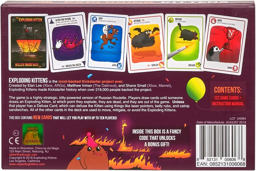 Exploding Kittens Party Pack from Exploding Kittens - Card Games for Adults, Teens and Kids - Fun Family Games - A Russian Roulette Card Game