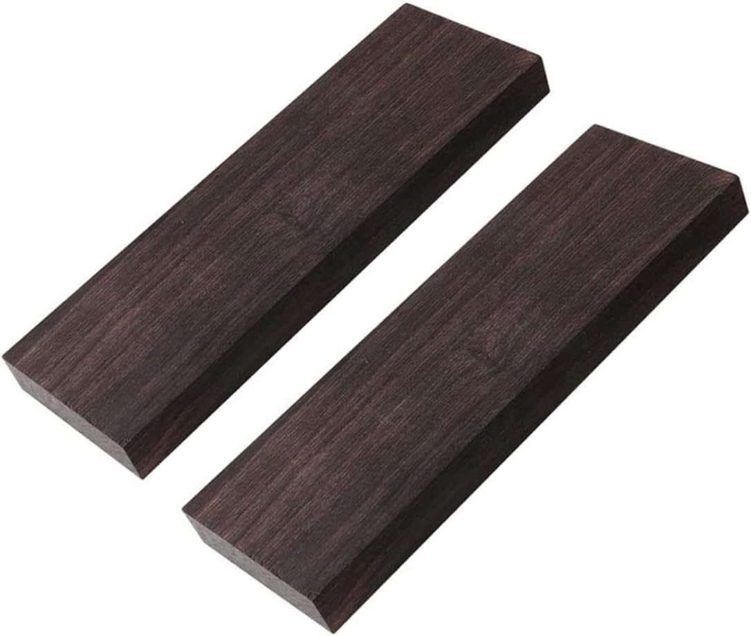 Wood blank ebony wood wood glossy fade-resistant musical instrument ebony blank DIY material 2 pcs