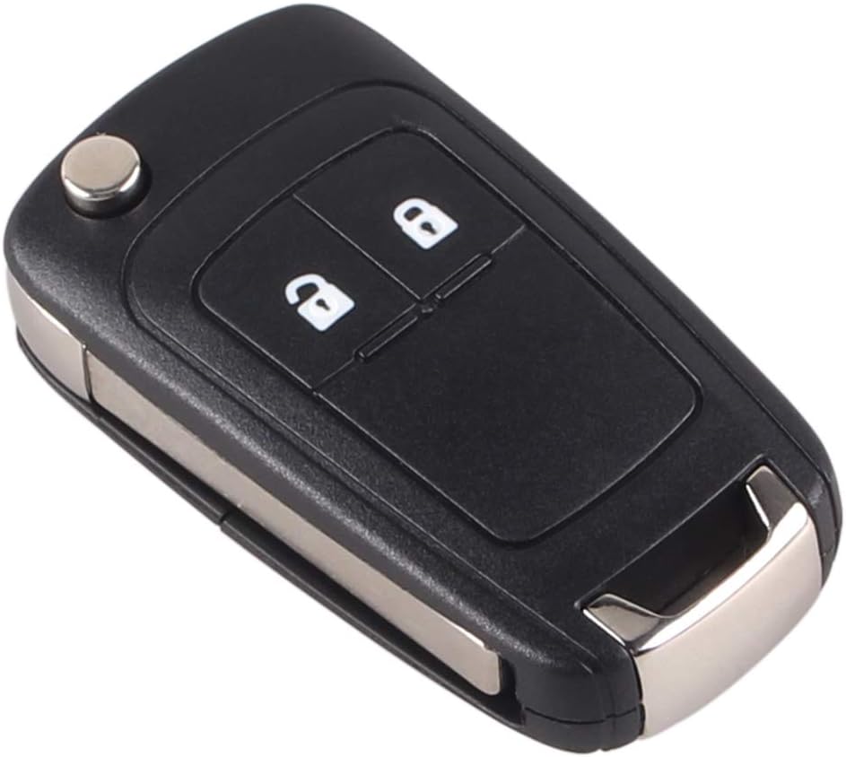 Remote Control Car Key Case Replacement Compatible with Vauxhall Opel Astra Insignia Vectra Zafira Meriva Mokka Key Shell (With Blade) 2 Buttons 2pcs