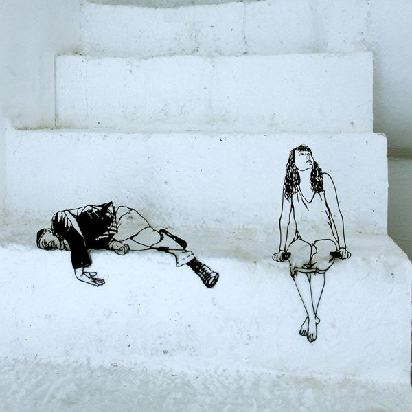 Metal Figure Ornament Shelf Metal Art 2D Housewarming Gift Home or Office Decor Figure Metal Decor Modern Art