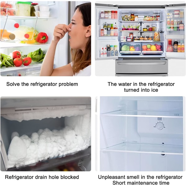 Refrigerator Drain Hole, Refrigerator Cleaning Set, Ref Eight-piece Set