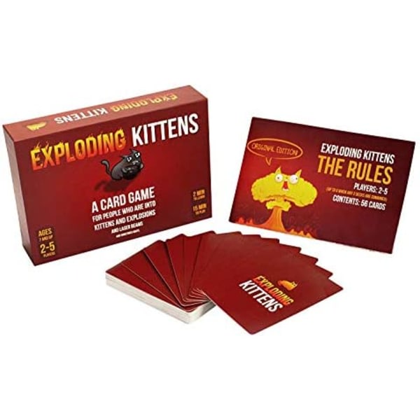 Exploding Kittens - Card Game | Family Friendly Party Game | Russian Roulette | English