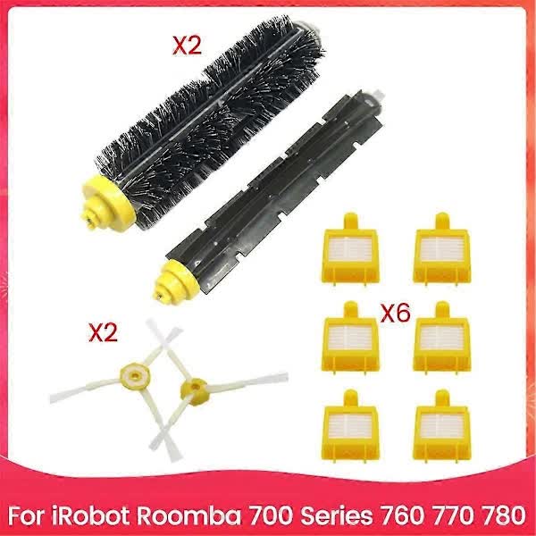For iRobot Roomba 700 Series 760 770 780 Spare Parts Brushes &amp; Flexible Beater Brush Side Brush HEPA