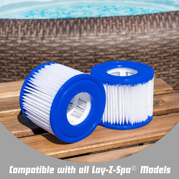 Lay-Z-Spa Filter Cartridge VI for all Lay-Z-Spa models - 6 x Double Pack (12 filters)